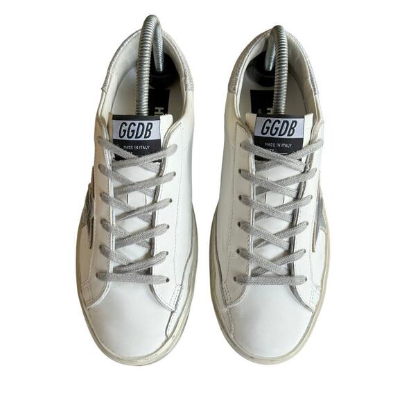 Golden Goose Women's Hi Star with star and metallic silver heel Size 39/ US 9 - Picture 7 of 16